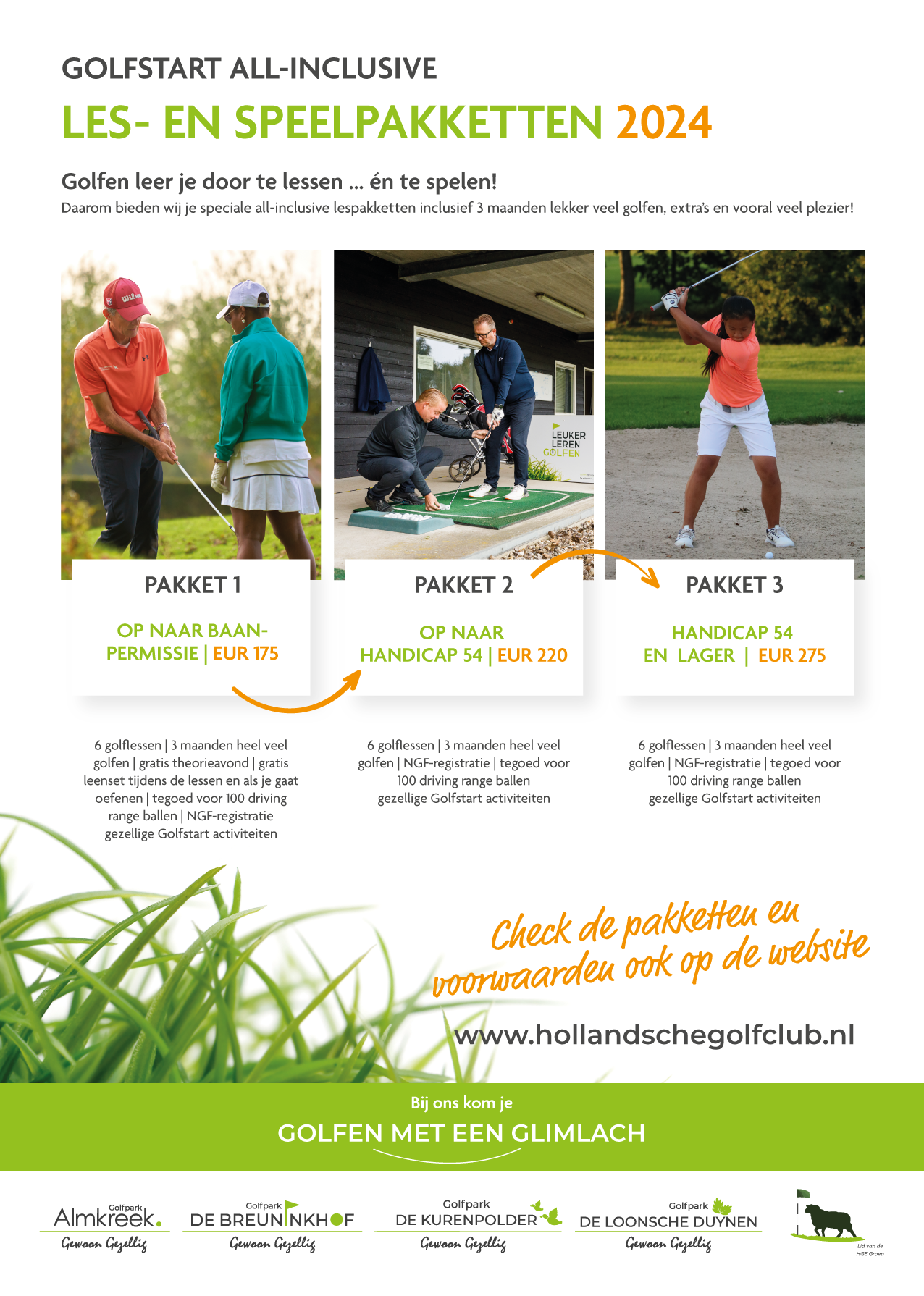 Golfstart | Lespakketten foto